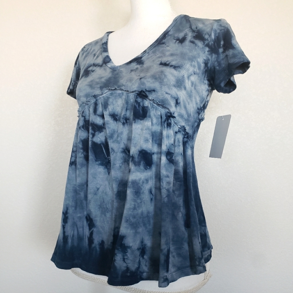 Baea Babydoll Tee Tie Dye Blue S
